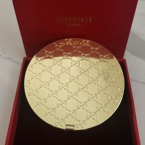 🎁Gucci Parfums Gold Compact Double Mirror